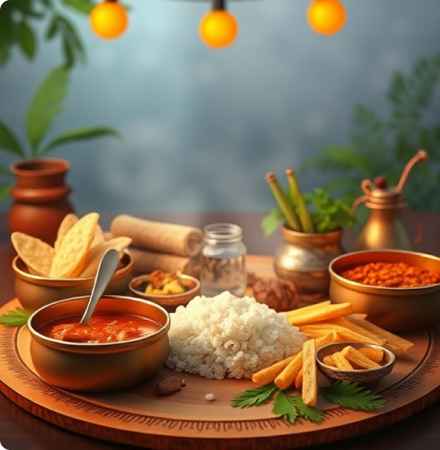 Indian thali